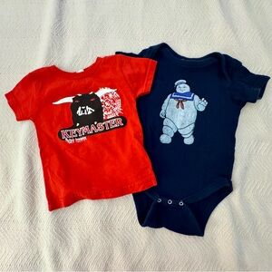 GHOSTBUSTERS baby bundle! T-shirt & onesie, Stay Puft & Terror Dogs